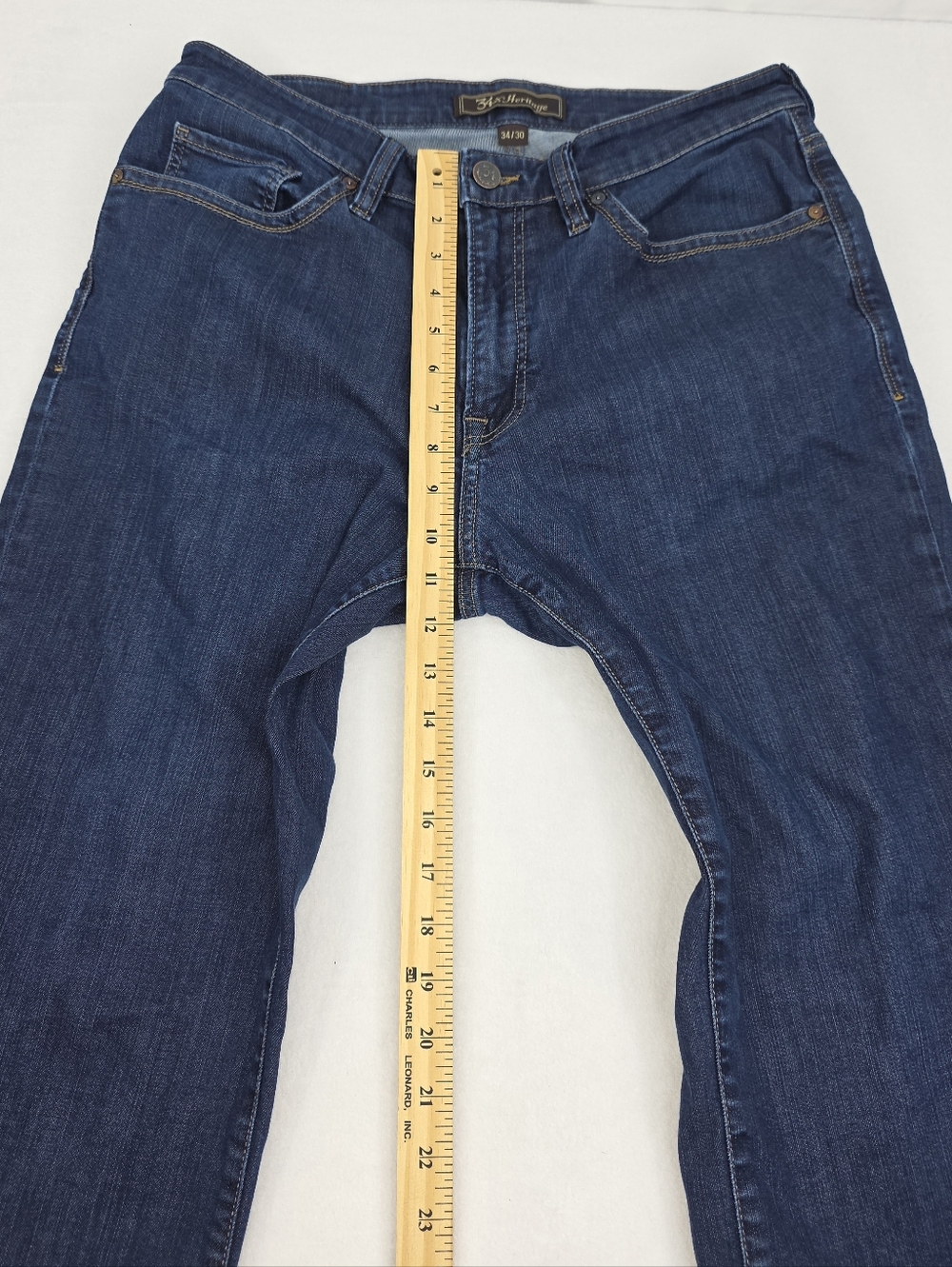 34 Heritage Charisma Men's Dark Blue Straight Leg Jeans Size 34x30 AG-3464 - Picture 4 of 10